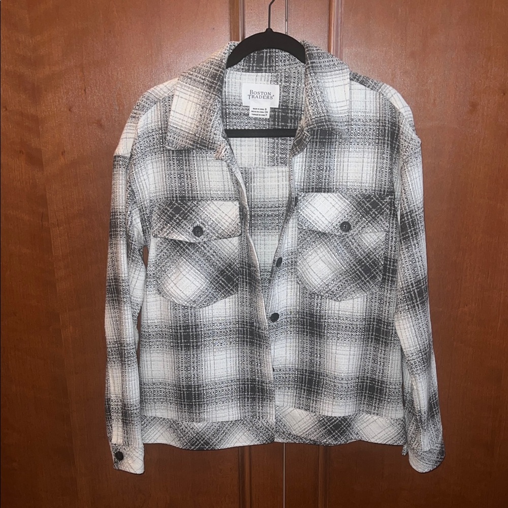 Black and White Plaid Shirt